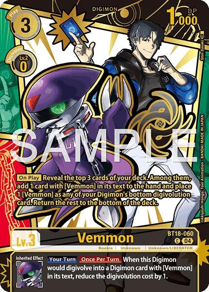 Image for Vemmon (Rare Pull) - Digimon Card Game