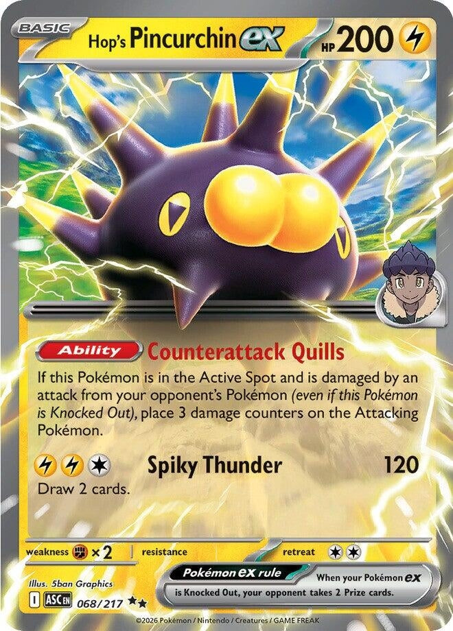 Image for Hop's Pincurchin ex - Pokemon