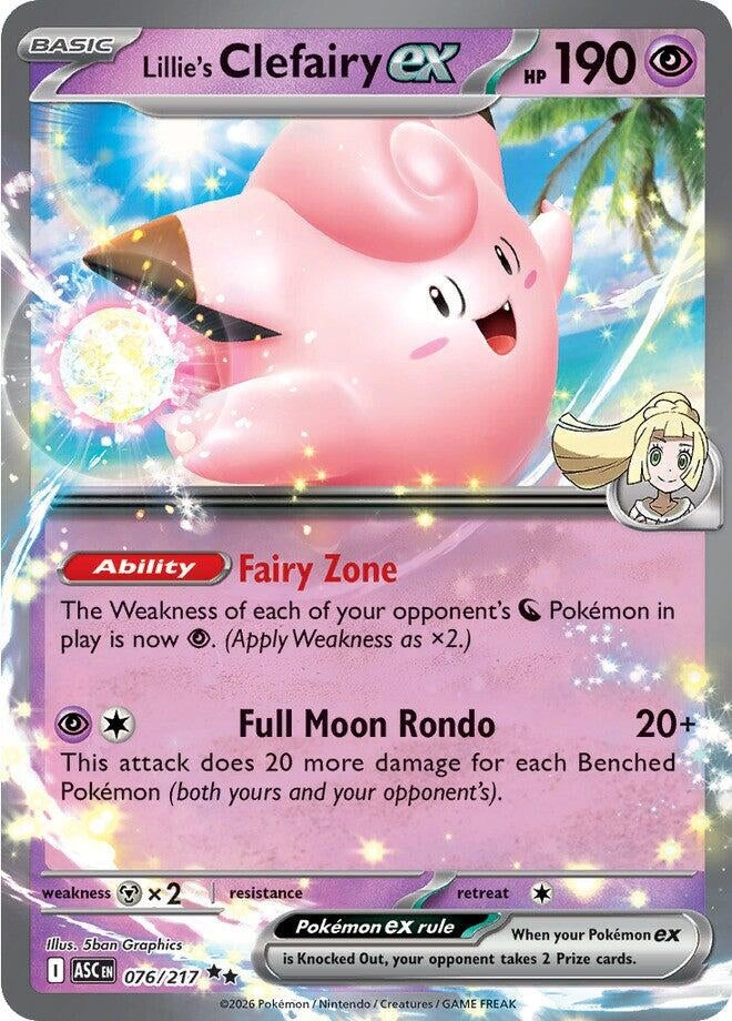 Image for Lillie's Clefairy ex - Pokemon