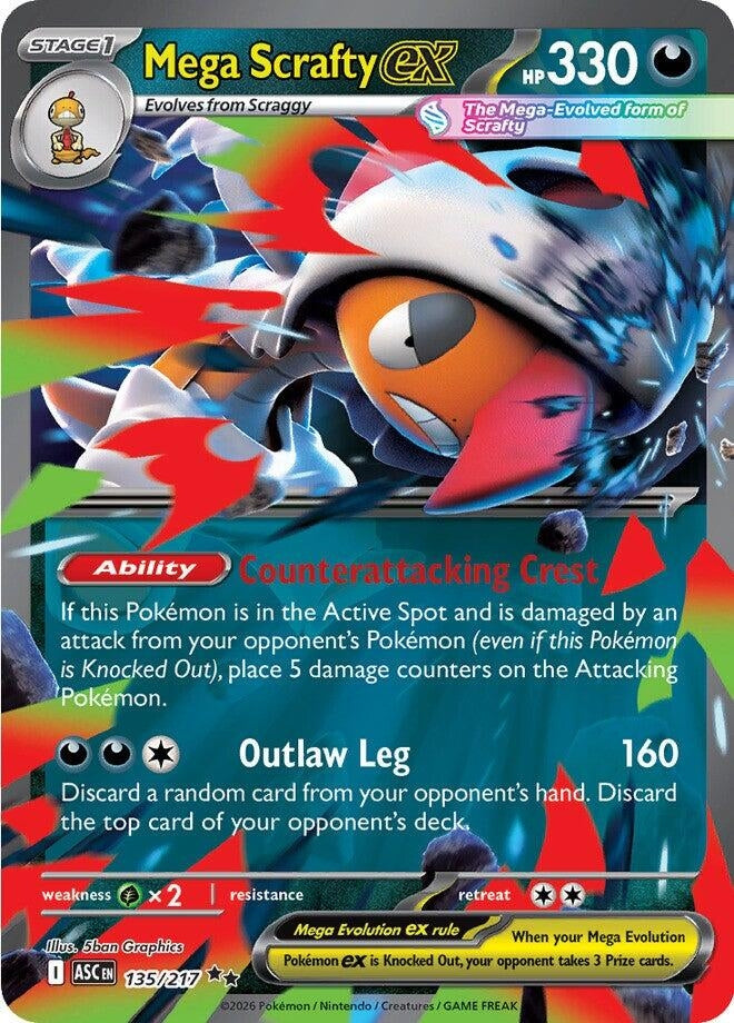Image for Mega Scrafty ex - Pokemon
