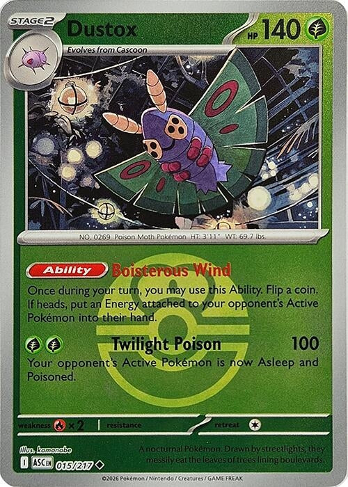 Image for Dustox - 015/217 (Love Ball) - Pokemon