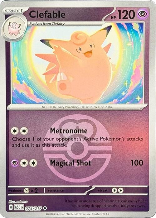 Image for Clefable (Love Ball) - Pokemon