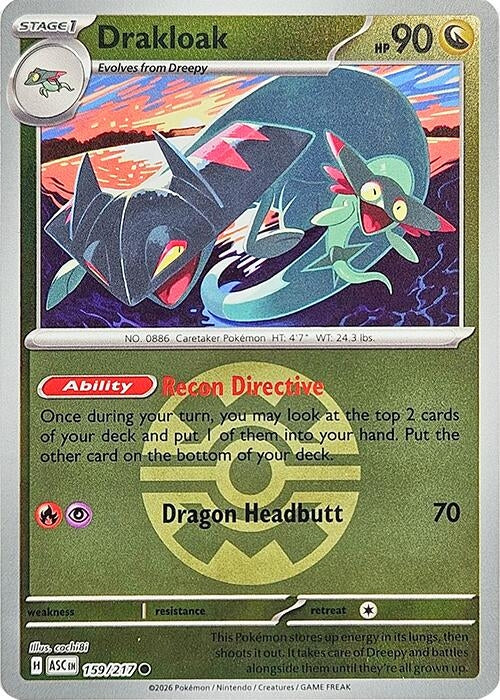 Image for Drakloak - 159/217 (Quick Ball) - Pokemon