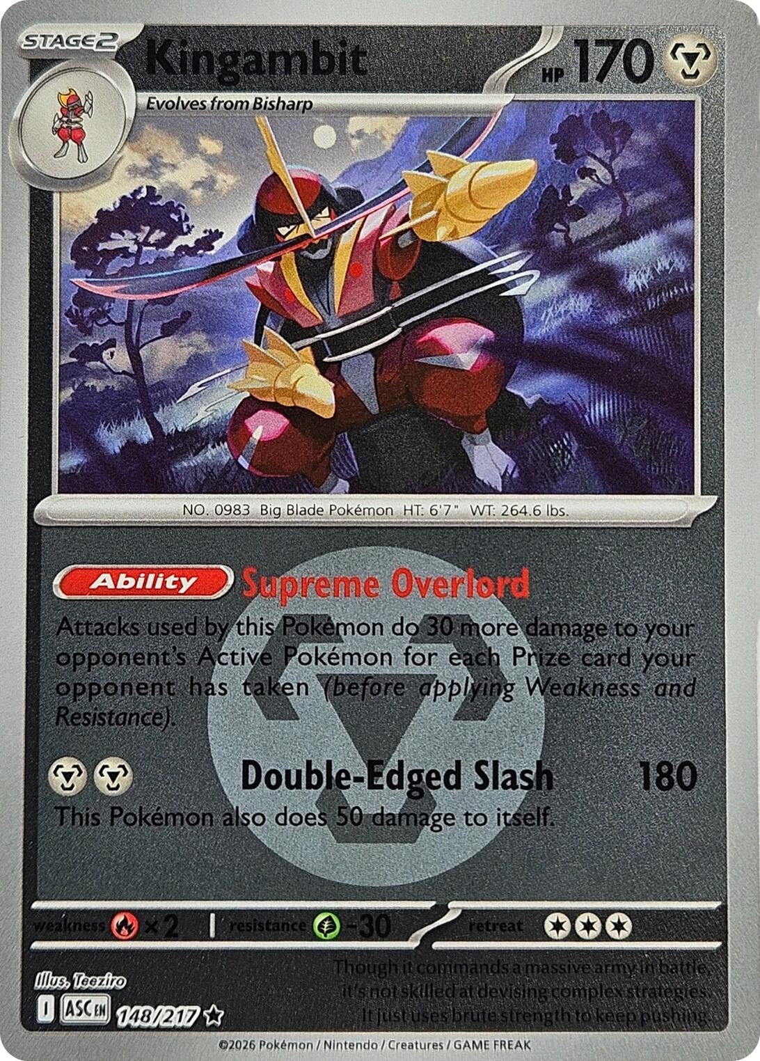 Image for Kingambit (Energy Symbol Pattern) - Pokemon