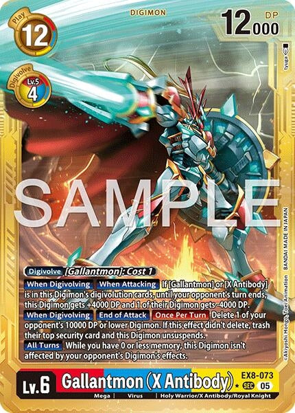 Image for Gallantmon (X Antibody) (Gold Border) - Digimon Card Game