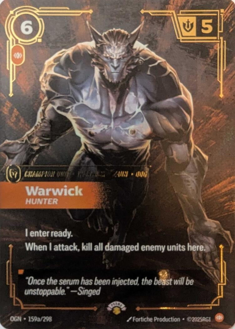 Image for Warwick, Hunter - Riftbound: League of Legends Trading Card Game