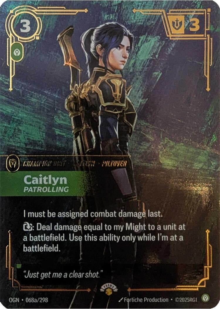 Image for Caitlyn, Patrolling - Riftbound: League of Legends Trading Card Game