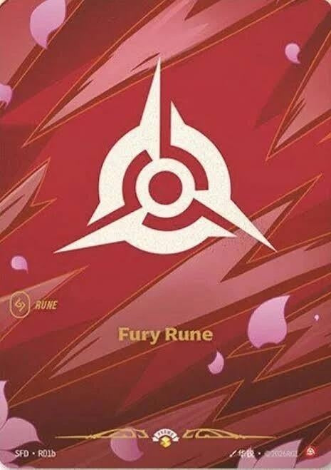 Image for Fury Rune (R01b) - Riftbound: League of Legends Trading Card Game