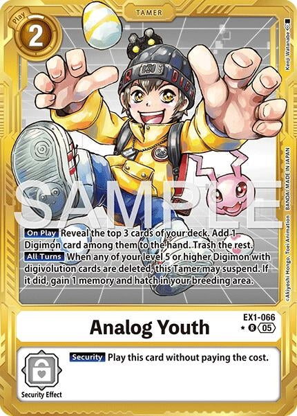 Image for Analog Youth (Gold Border) - Digimon Card Game