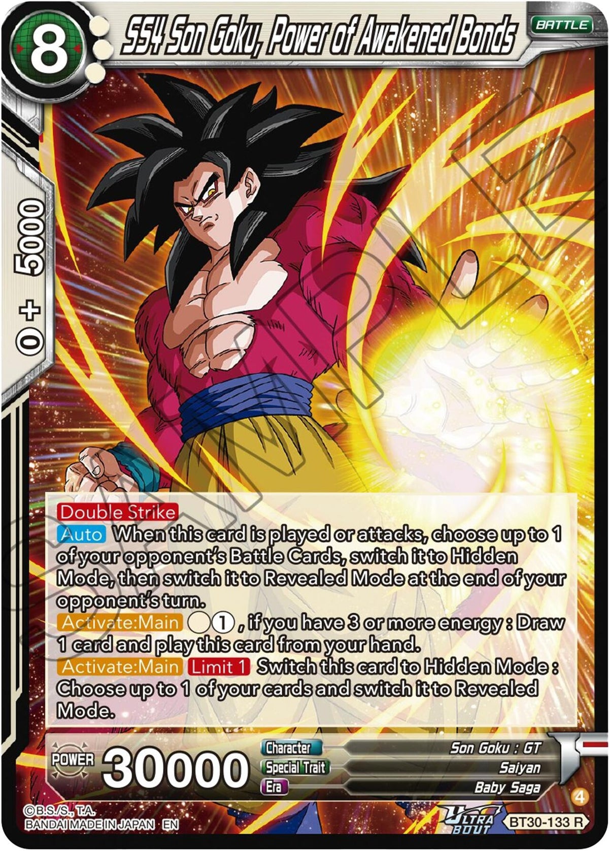 Image for SS4 Son Goku, Power of Awakened Bonds - Dragon Ball Super: Masters