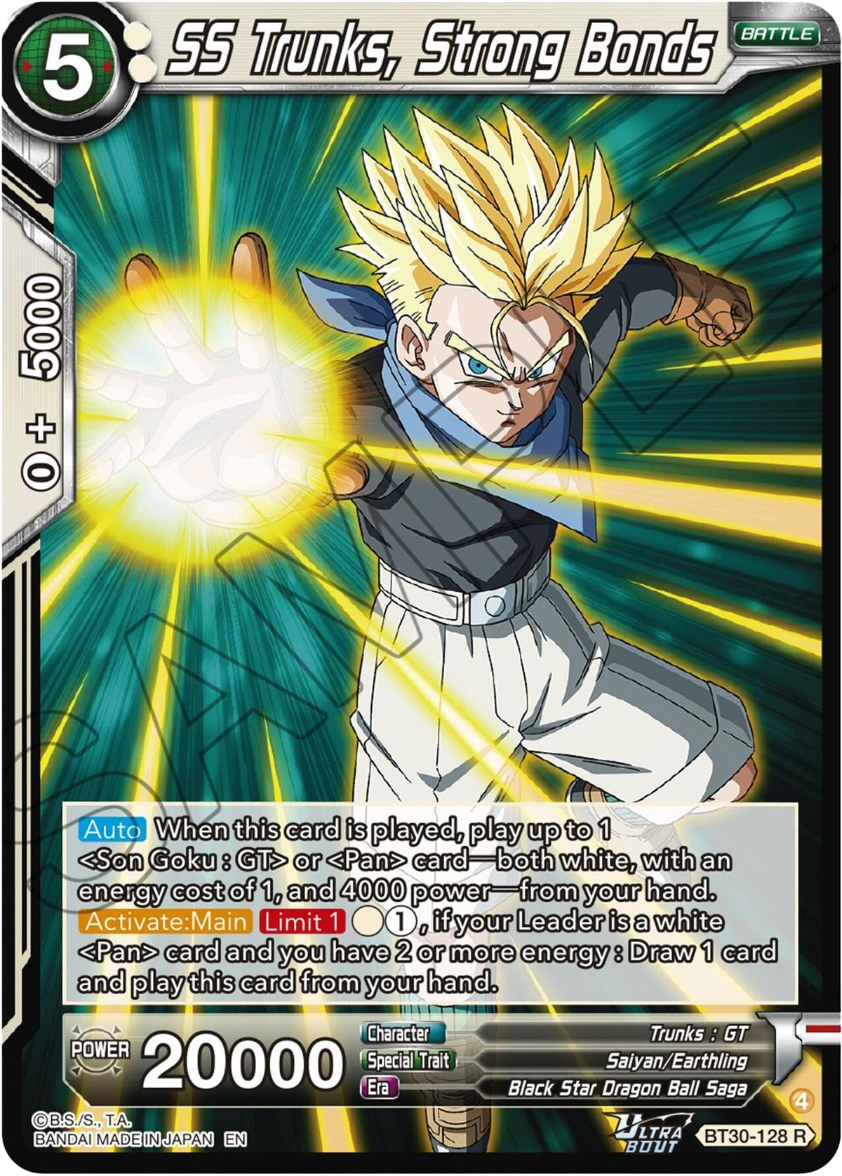 Image for SS Trunks, Strong Bonds - Dragon Ball Super: Masters