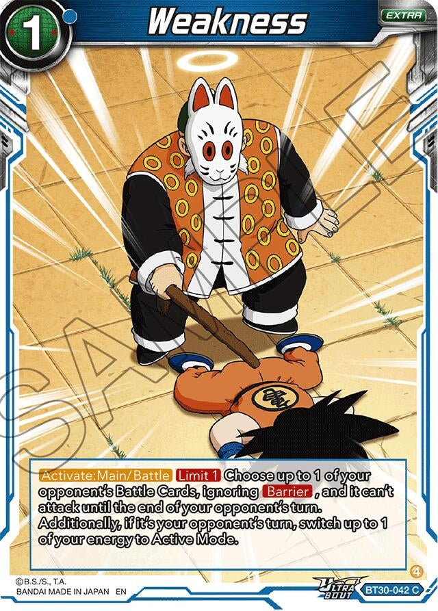 Image for Weakness - Dragon Ball Super: Masters