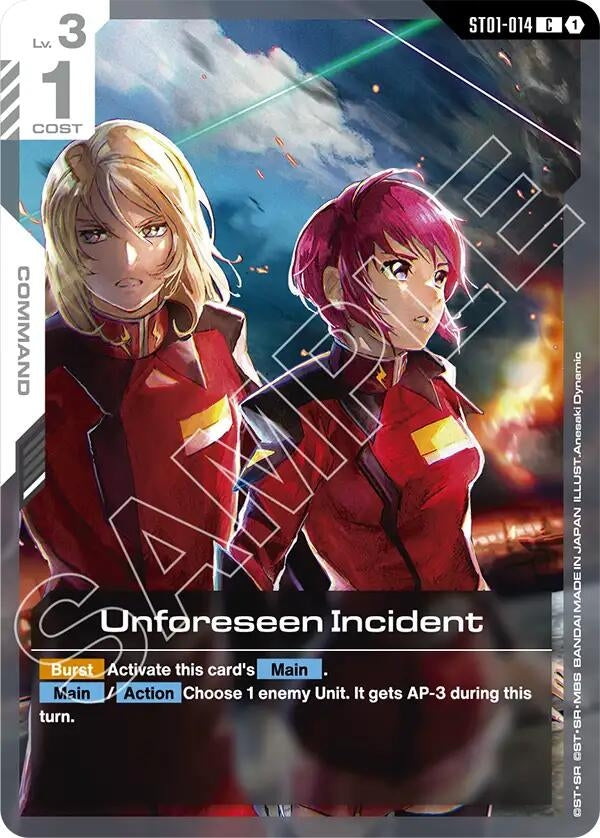 Image for Unforeseen Incident - Gundam Card Game