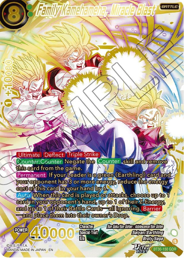 Image for Family Kamehameha, Miracle Blast (GDR) - Dragon Ball Super: Masters