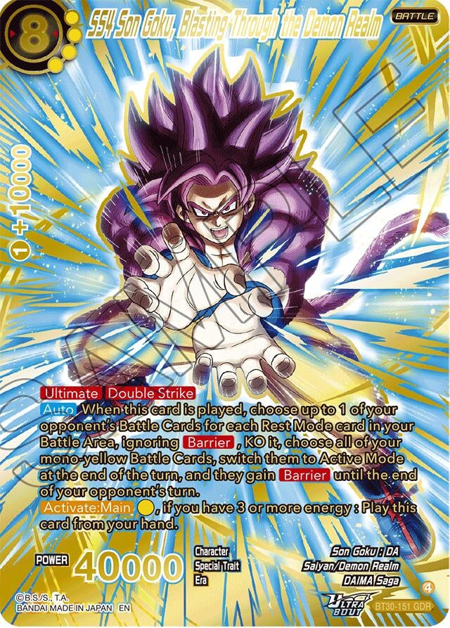 Image for SS4 Son Goku, Blasting Through the Demon Realm (GDR) - Dragon Ball Super: Masters