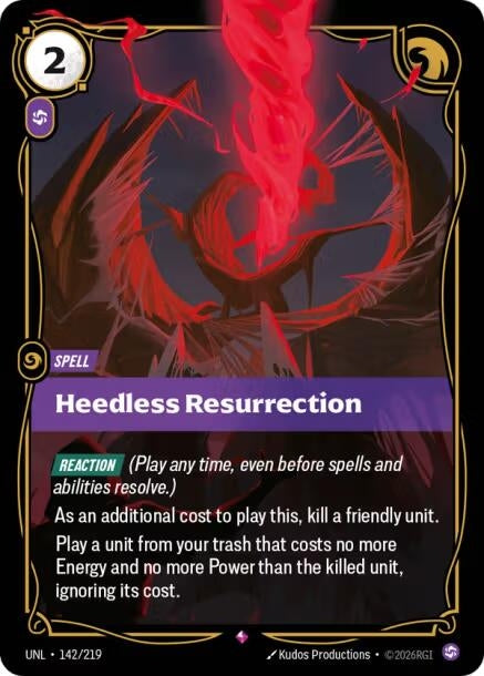 Image for Heedless Resurrection - Riftbound: League of Legends Trading Card Game
