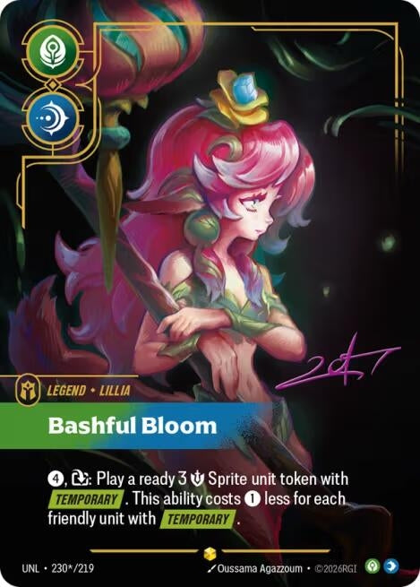 Image for Lillia, Bashful Bloom (Signature) - Riftbound: League of Legends Trading Card Game