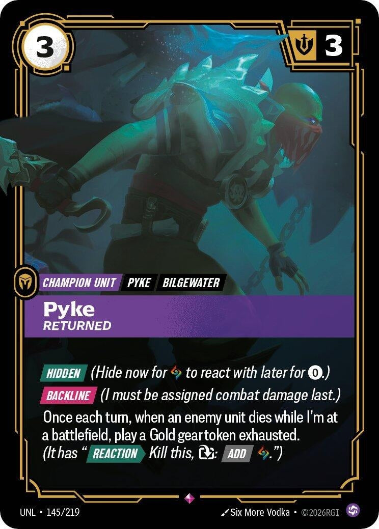 Image for Pyke, Returned - Riftbound: League of Legends Trading Card Game