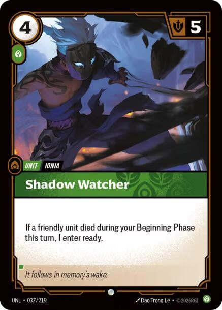 Image for Shadow Watcher - Riftbound: League of Legends Trading Card Game