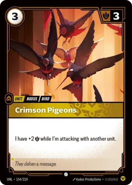 Image for Crimson Pigeons - Riftbound: League of Legends Trading Card Game