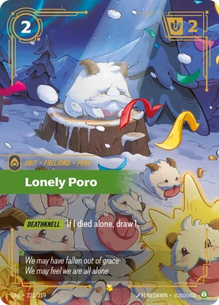 Image for Lonely Poro (Overnumbered) - Riftbound: League of Legends Trading Card Game
