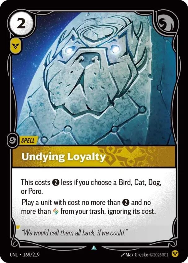 Image for Undying Loyalty - Riftbound: League of Legends Trading Card Game