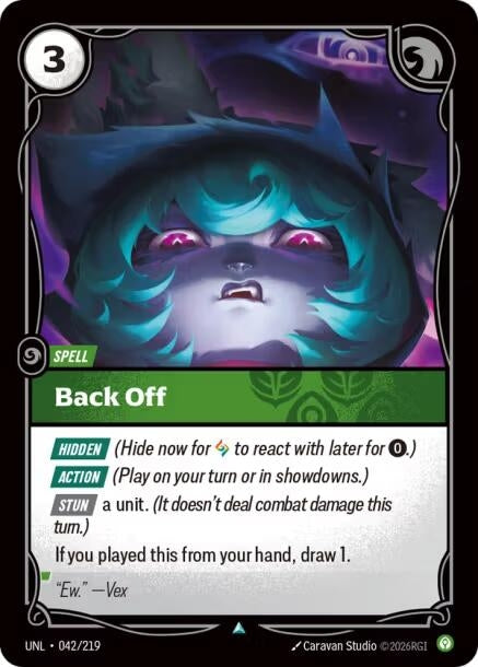 Image for Back Off - Riftbound: League of Legends Trading Card Game