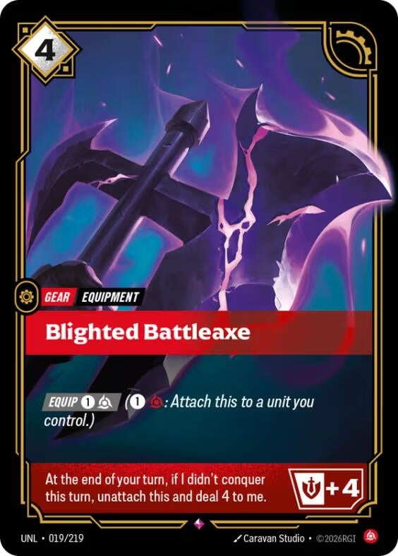 Image for Blighted Battleaxe - Riftbound: League of Legends Trading Card Game