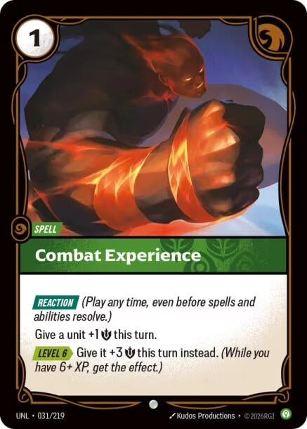 Image for Combat Experience - Riftbound: League of Legends Trading Card Game