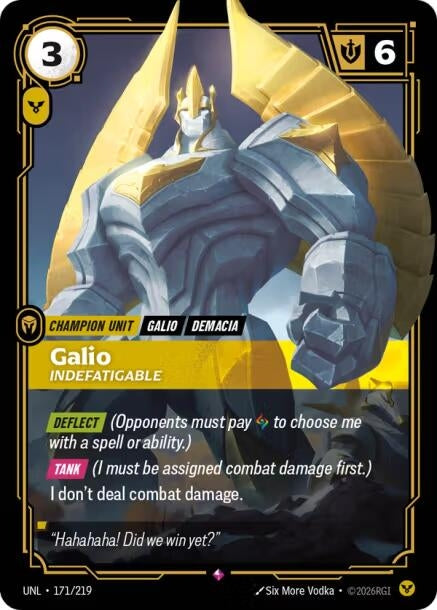 Image for Galio, Indefatigable - Riftbound: League of Legends Trading Card Game