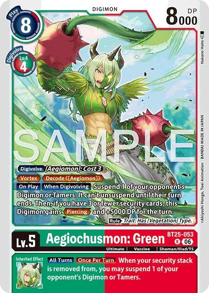 Image for Aegiochusmon: Green - Digimon Card Game