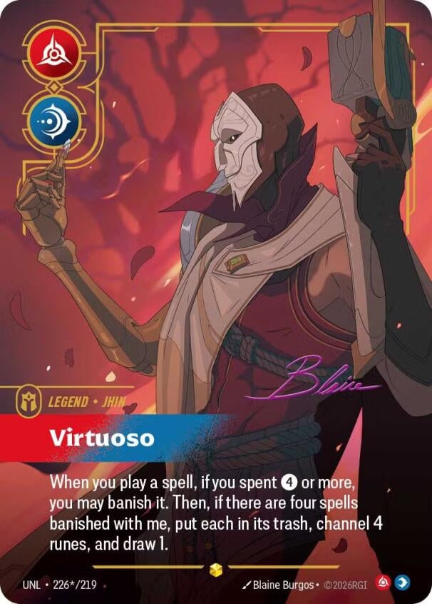 Image for Jhin, Virtuoso (Signature) - Riftbound: League of Legends Trading Card Game
