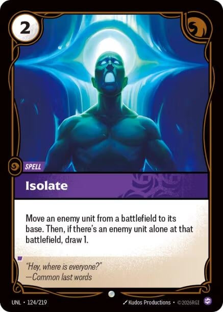 Image for Isolate - Riftbound: League of Legends Trading Card Game