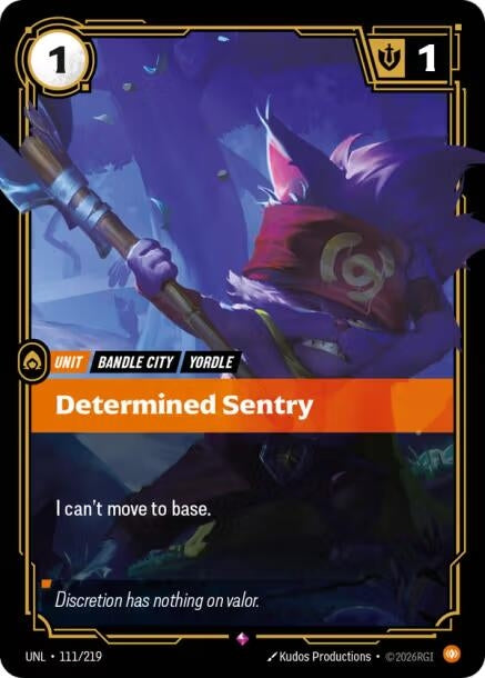 Image for Determined Sentry - Riftbound: League of Legends Trading Card Game