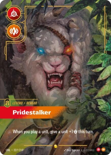 Image for Rengar, Pridestalker (Overnumbered) - Riftbound: League of Legends Trading Card Game