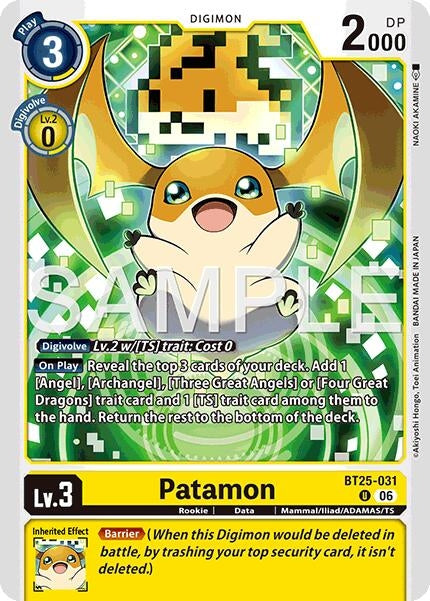 Image for Patamon - Digimon Card Game