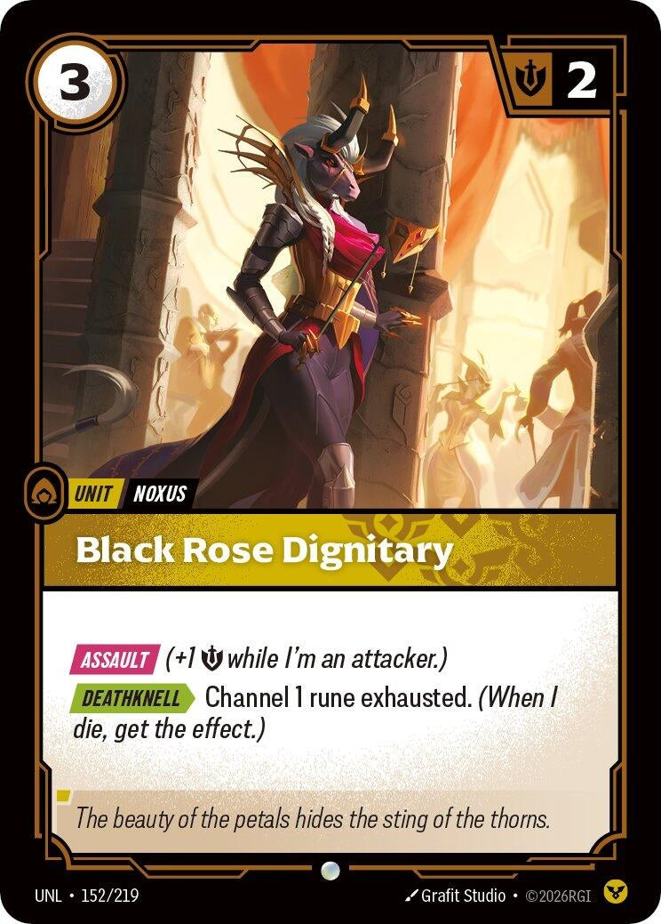 Image for Black Rose Dignitary - Riftbound: League of Legends Trading Card Game