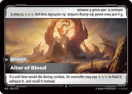 Image for Altar of Blood - Riftbound: League of Legends Trading Card Game