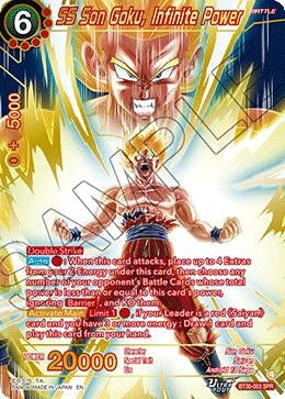 Image for SS Son Goku, Infinite Power (SPR) - Dragon Ball Super: Masters