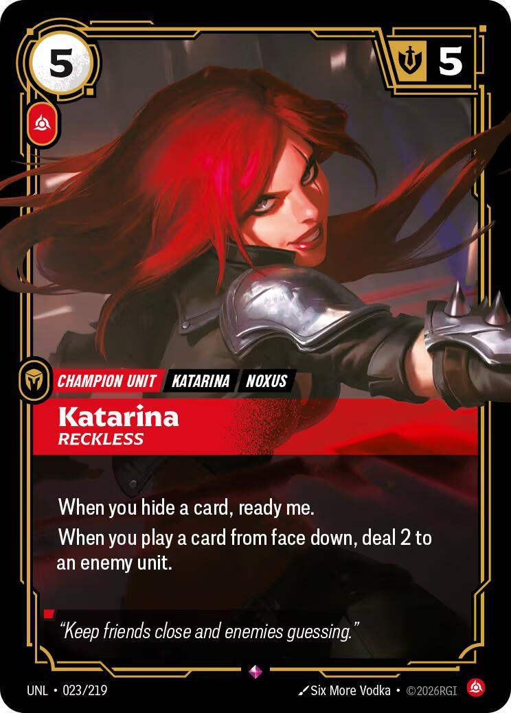 Image for Katarina, Reckless - Riftbound: League of Legends Trading Card Game