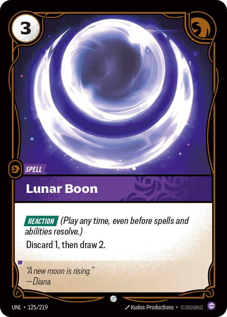 Image for Lunar Boon - Riftbound: League of Legends Trading Card Game