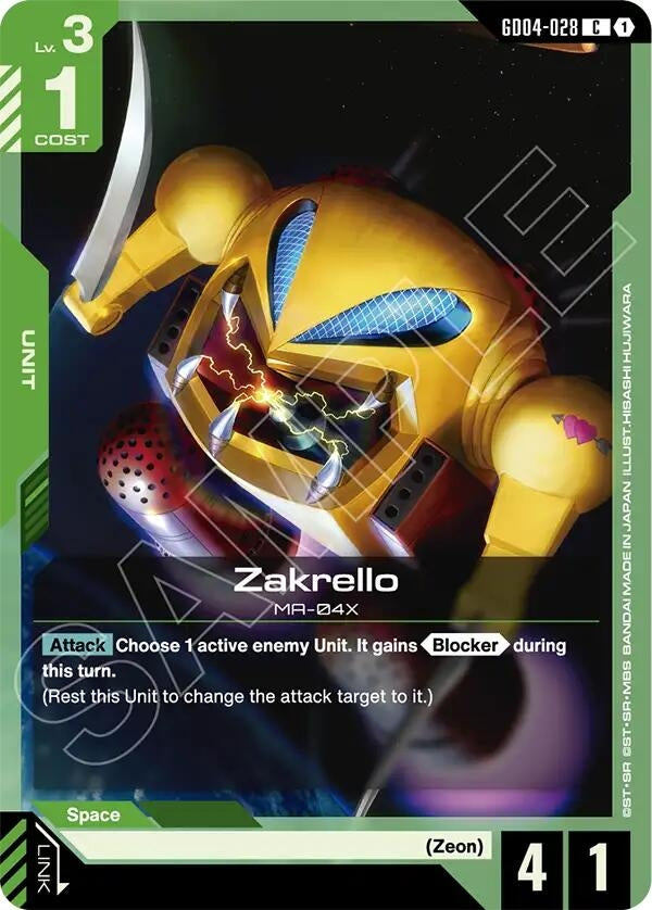 Image for Zakrello - Gundam Card Game