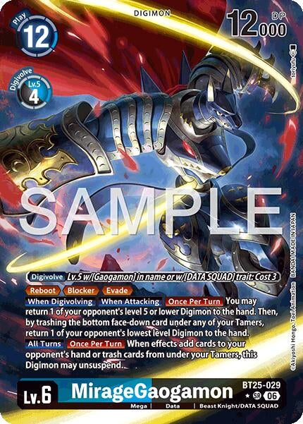 Image for MirageGaogamon (Alternate Art) - Digimon Card Game