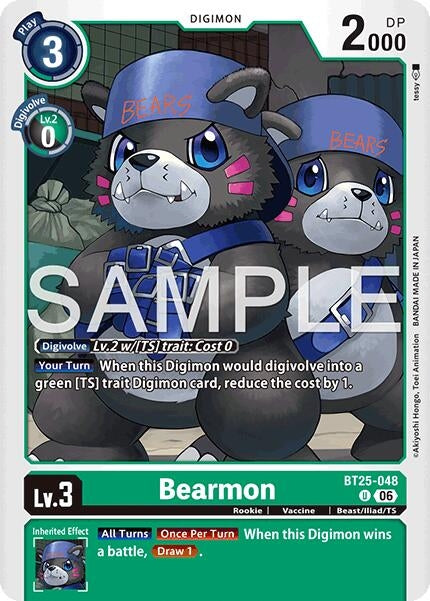 Image for Bearmon - BT25-048 - Digimon Card Game