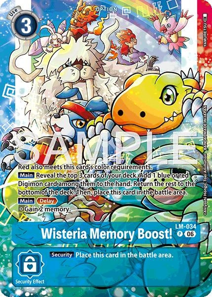 Image for Wisteria Memory Boost! (Alternate Art) - Digimon Card Game