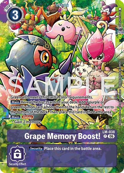 Image for Grape Memory Boost! (Alternate Art) - Digimon Card Game