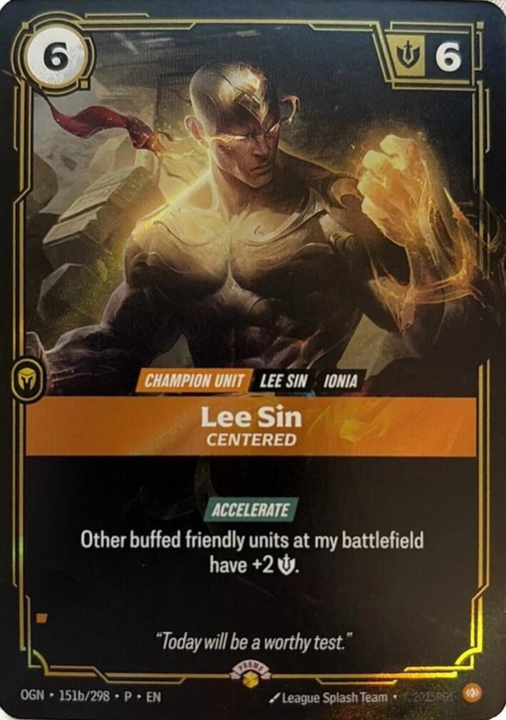 Image for Lee Sin, Centered - Riftbound: League of Legends Trading Card Game
