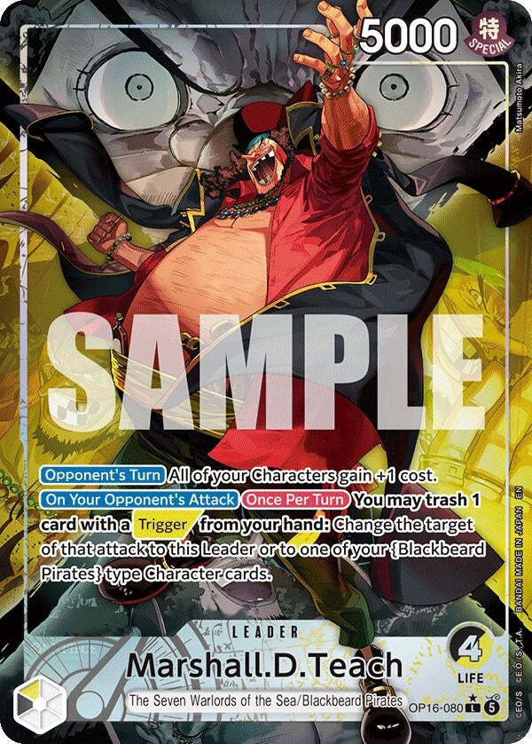 Image for Marshall.D.Teach (080) (Alternate Art) - One Piece Card Game