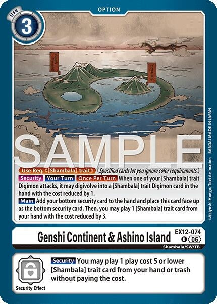 Image for Genshi Continent & Ashino Island - Digimon Card Game