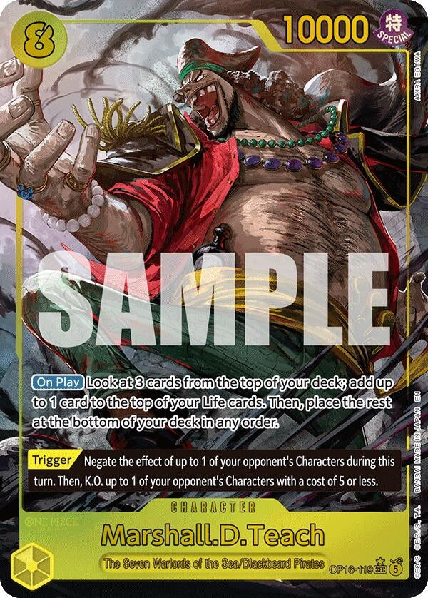Image for Marshall.D.Teach (119) (Alternate Art) - One Piece Card Game